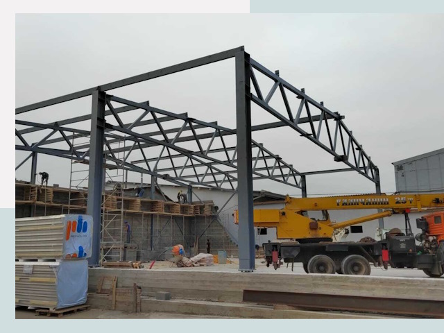 Строительство цехов в Сосновом Боре