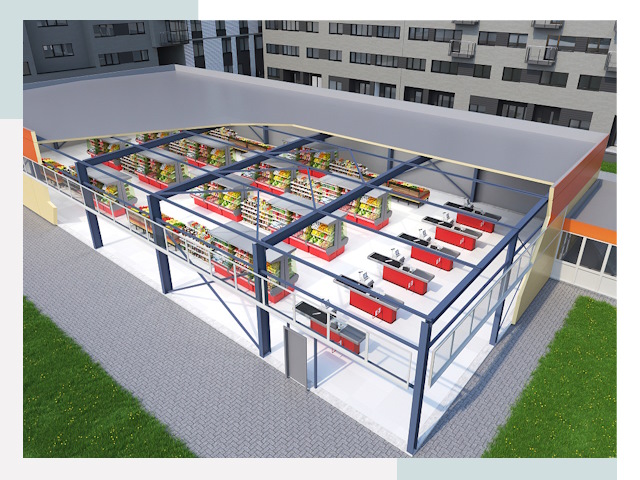 Строительство магазинов в Сосновый Бор от 609 руб. за м²