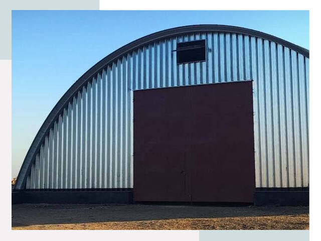 Бескаркасные ангары в Сосновом Боре