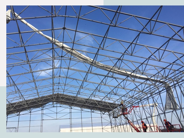 Шатровые ангары от 609 руб. в Сосновом Боре и Ленинградской области