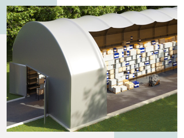 Тентовые ангары в Сосновом Боре