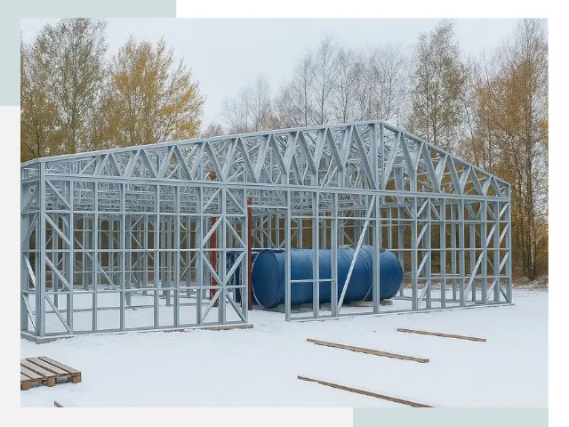 Металлические ангары в Сосновом Боре