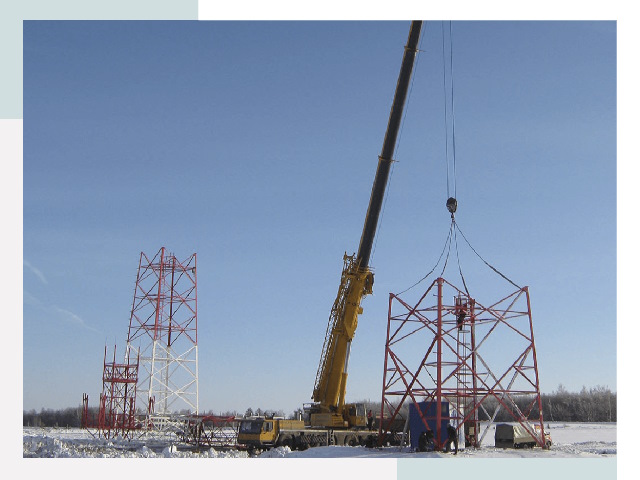 Монтаж вышек связи в Сосновом Боре