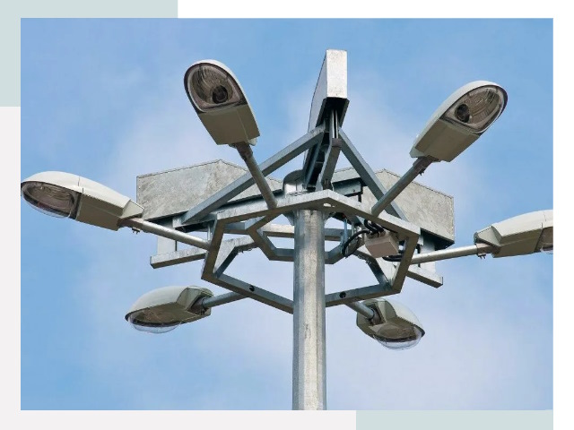 Монтаж осветительных мачт в Сосновом Боре