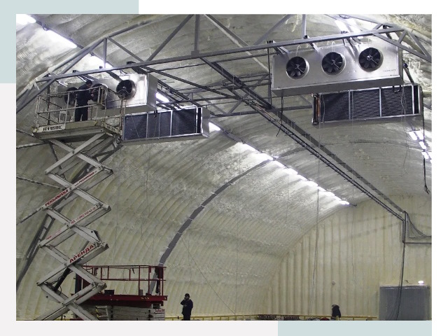 Оснащение ангаров в Сосновом Боре