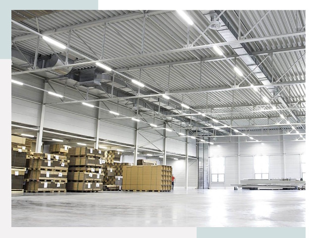 Освещение ангаров в Сосновом Боре