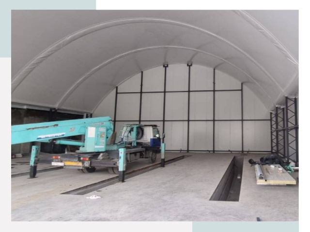 Внутреннее оснащение ангаров в Сосновом Боре