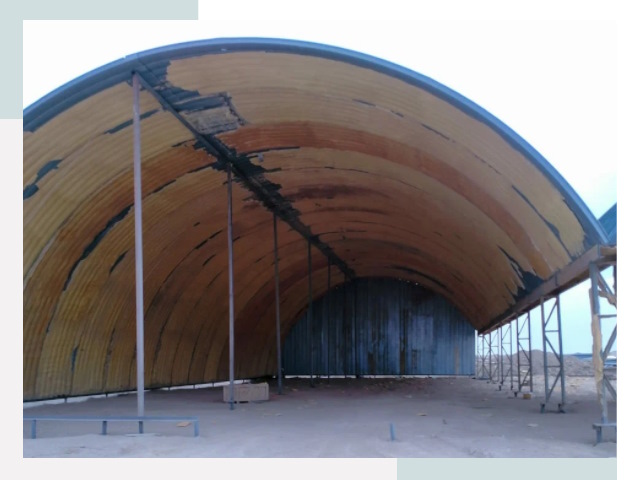 Реконструкция ангаров в Сосновом Боре