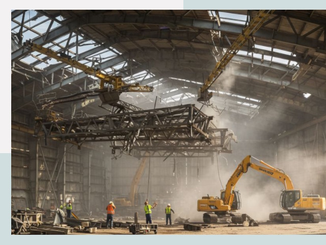 Демонтаж ангаров в Сосновом Боре от 609 руб. за м²